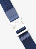 Christian Dior Saddle Bag White / Blue Oblique Canvas
