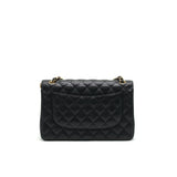 Chanel JUMBO CLASSIC DOUBLE FLAP IN CAVIAR BLACK