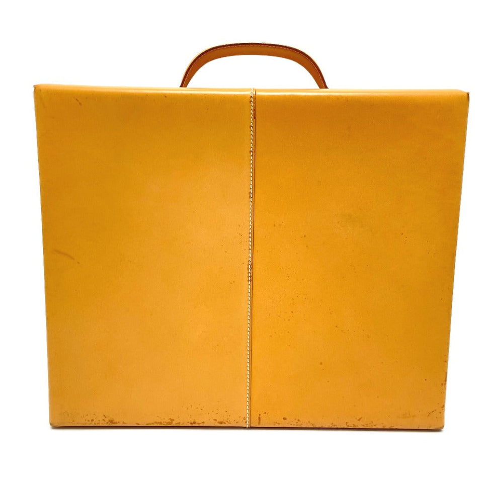 Hermes Handbag leather beige Yale light MM mens