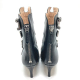 Gucci boots 452915 leather Red x black shoes King Snake Women 35.5