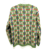 Gucci sweater 713571 wool green GG Studs mens