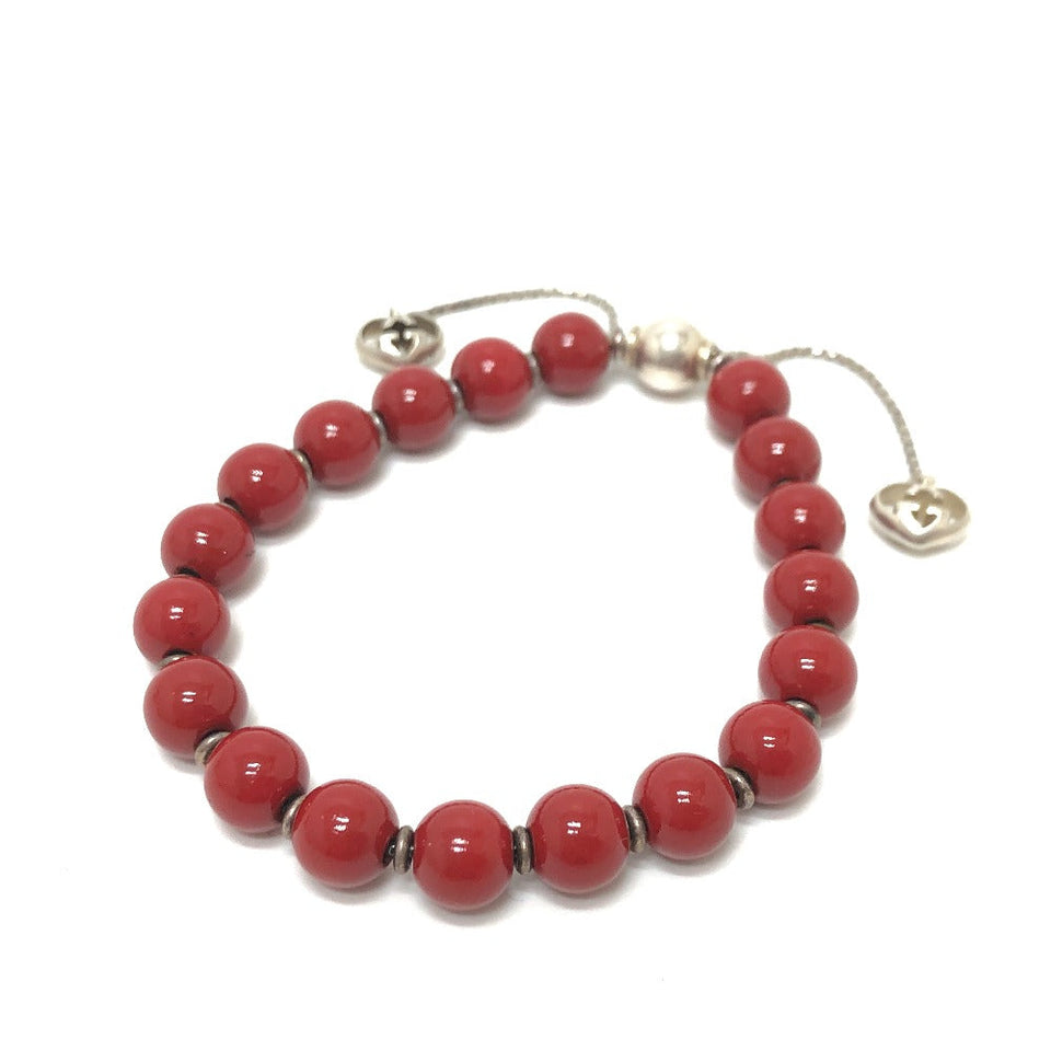 Gucci bracelet 286673 Wood Red Interlocking G unisex(Unisex)