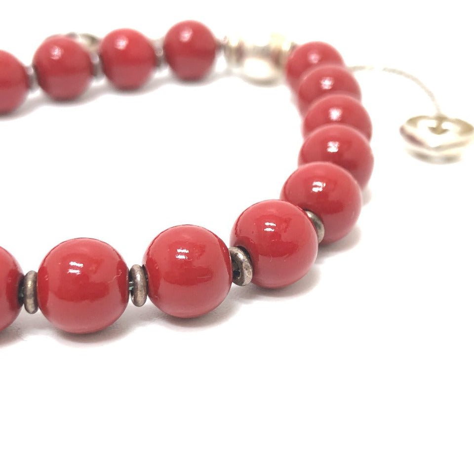 Gucci bracelet 286673 Wood Red Interlocking G unisex(Unisex)