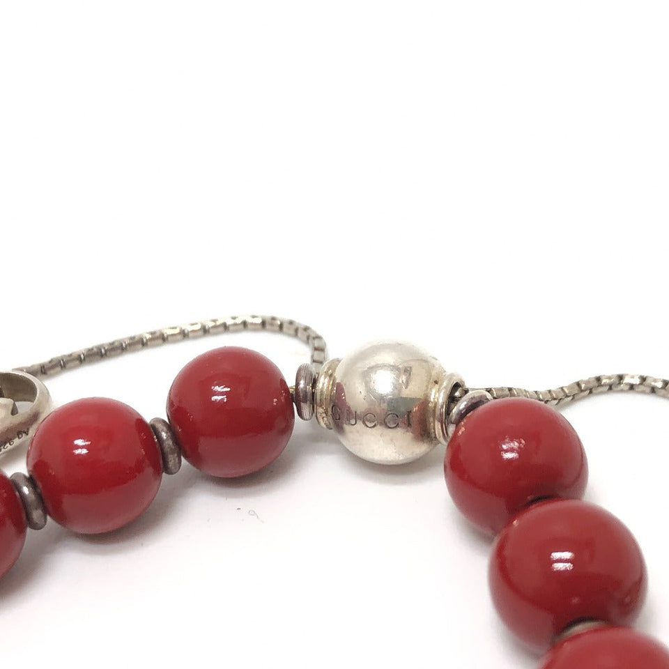 Gucci bracelet 286673 Wood Red Interlocking G unisex(Unisex)