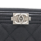 Chanel Boy Pouch Cavier Black