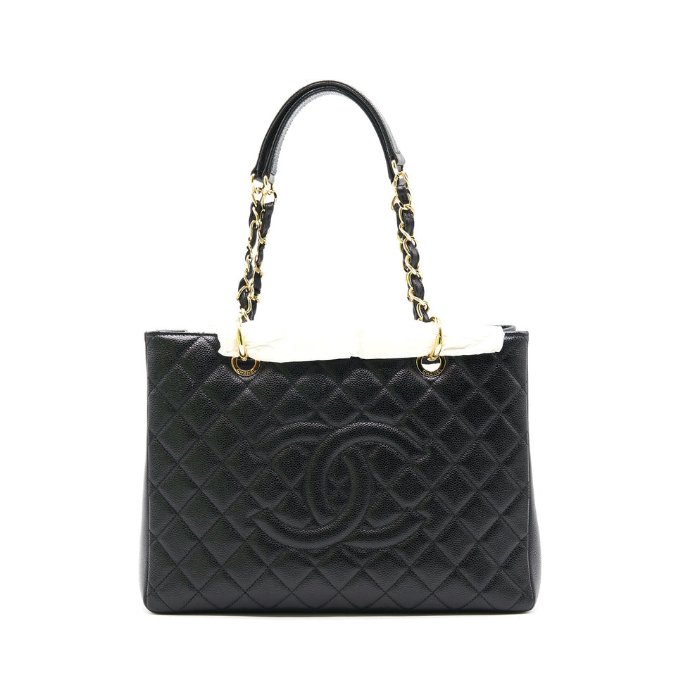 Chanel Grand Shopping Tote Black Cavier
