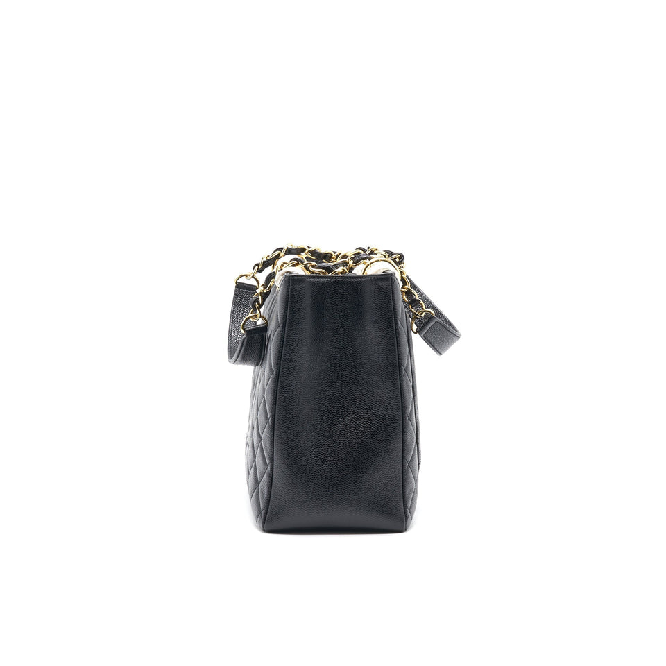 Chanel Grand Shopping Tote Black Cavier