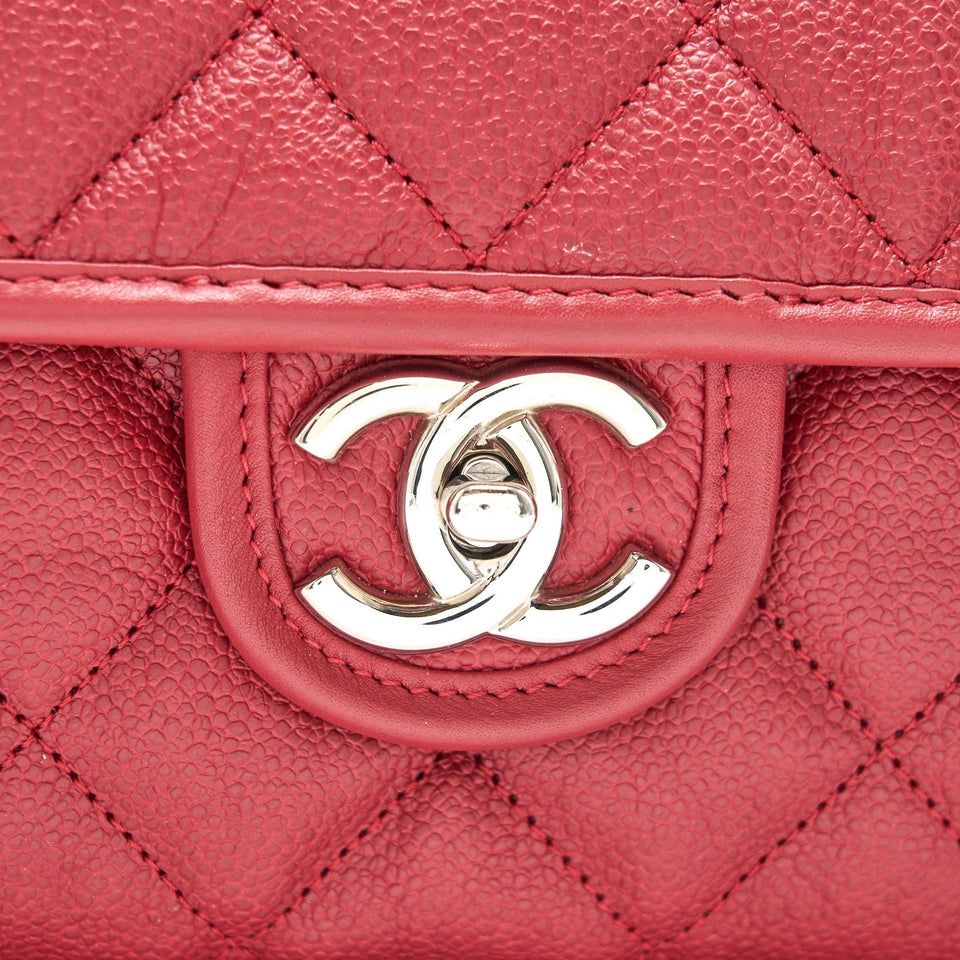 Chanel Cavier Flap Bag Red