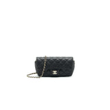 Chanel Glasses Case With Chain Caviar Black L