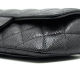 Chanel Glasses Case With Chain Caviar Black L
