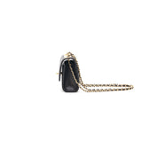 Chanel Lambskin Quilted Mini Trendy CC Chain Wallet Black