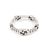 Gucci Ring Silver925 Silver Interlocking G