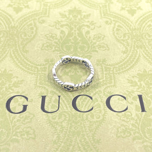 Gucci Ring Silver925 Silver Interlocking G