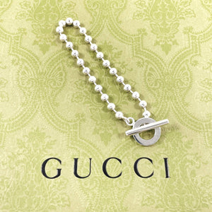 Gucci bracelet Silver925 Silver Ball chain 19