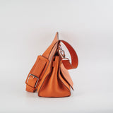Hermes Jypsiere 31 Orange Clemence Stamp Square O 2011