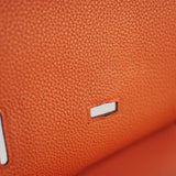 Hermes Jypsiere 31 Orange Clemence Stamp Square O 2011