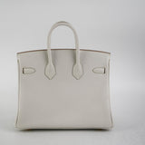 Hermes Birkin 25 Togo Gris Pale