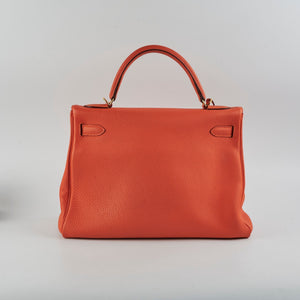 Hermes Kelly 32 Feu T Stamp
