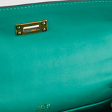 Hermes Kelly Pochette Vert Verone Swift - C Stamp