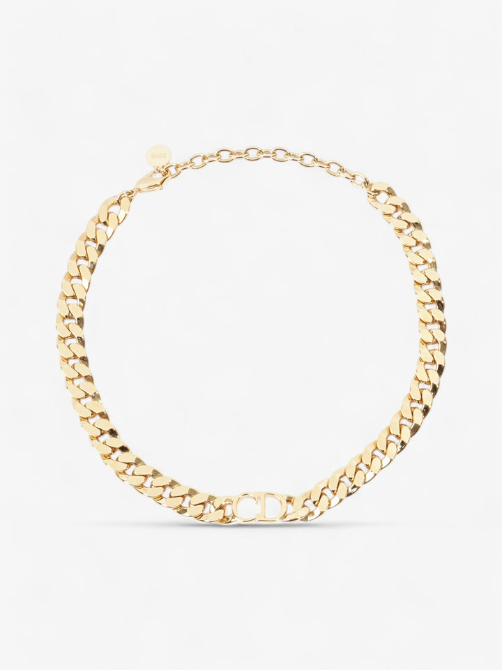 Christian Dior CD Chain Choker Gold Base Metal