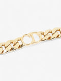 Christian Dior CD Chain Choker Gold Base Metal