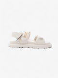 Christian Dior Dioract Sandals Cream Leather EU 38 UK 5