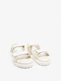 Christian Dior Dioract Sandals Cream Leather EU 38 UK 5