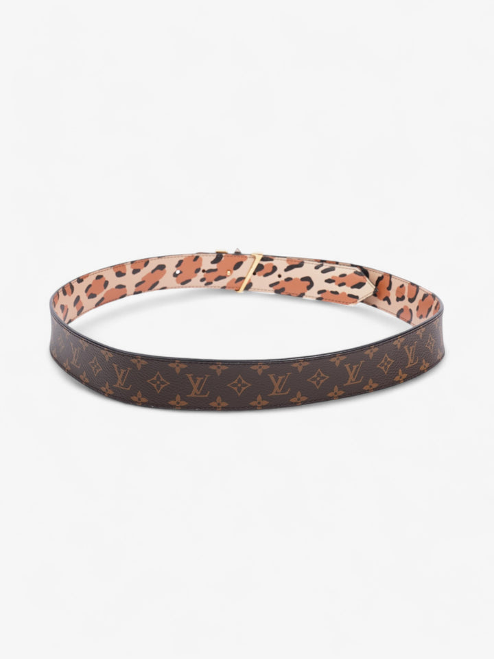 Louis Vuitton Initials Reversible Belt Monogram / Leopard Canvas 109cm