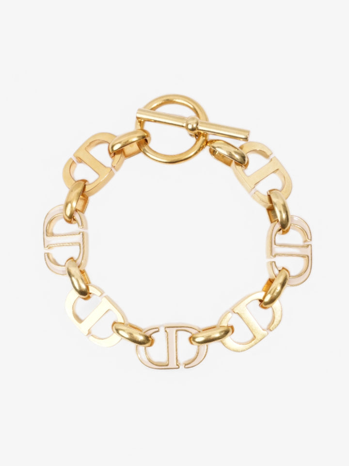 Christian Dior CD Bracelet Gold Base Metal