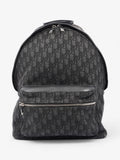Christian Dior Trotter Backpack Black Oblique Canvas