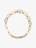 Christian Dior CD Link Chocker Gold / Grey Base Metal