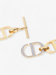 Christian Dior CD Link Chocker Gold / Grey Base Metal