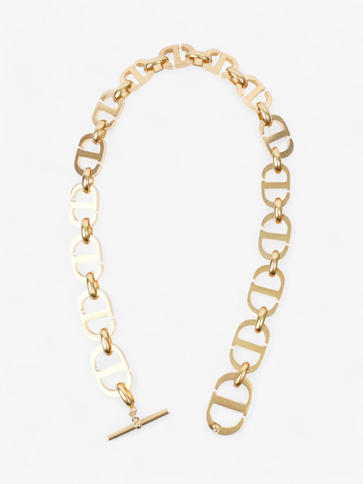 Christian Dior CD Link Chocker Gold / Grey Base Metal