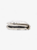 Christian Dior Caro Elephant Wallet Black / White Coated Canvas