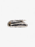 Christian Dior Caro Elephant Wallet Black / White Coated Canvas