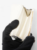 Christian Dior Caro Elephant Wallet Black / White Coated Canvas