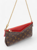 Louis Vuitton Pallas clutch Monogram / cherry
