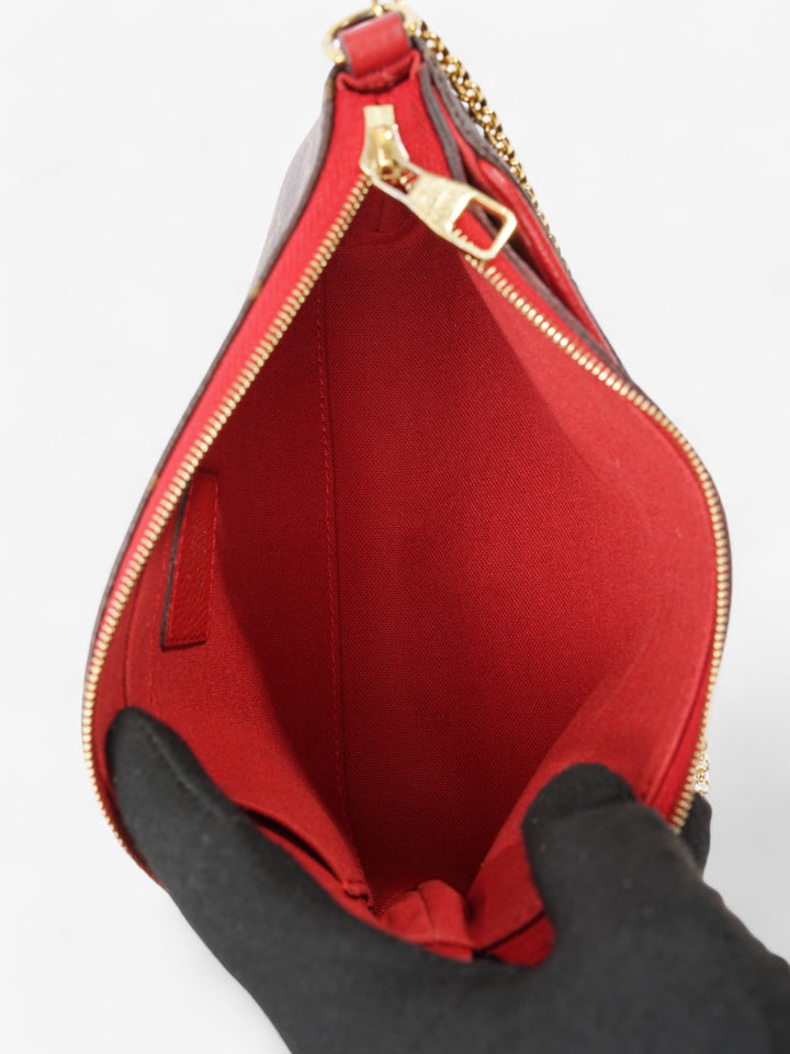 Louis Vuitton Pallas clutch Monogram / cherry