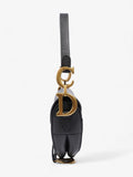 Christian Dior Saddle Bag Black Calfskin Leather