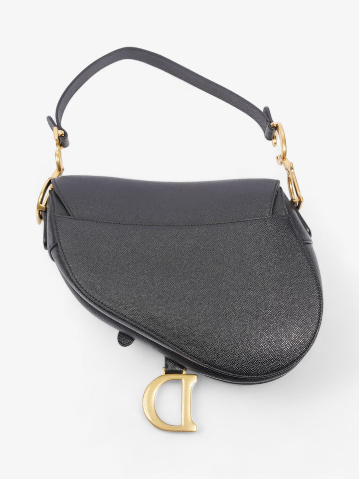 Christian Dior Saddle Bag Black Calfskin Leather