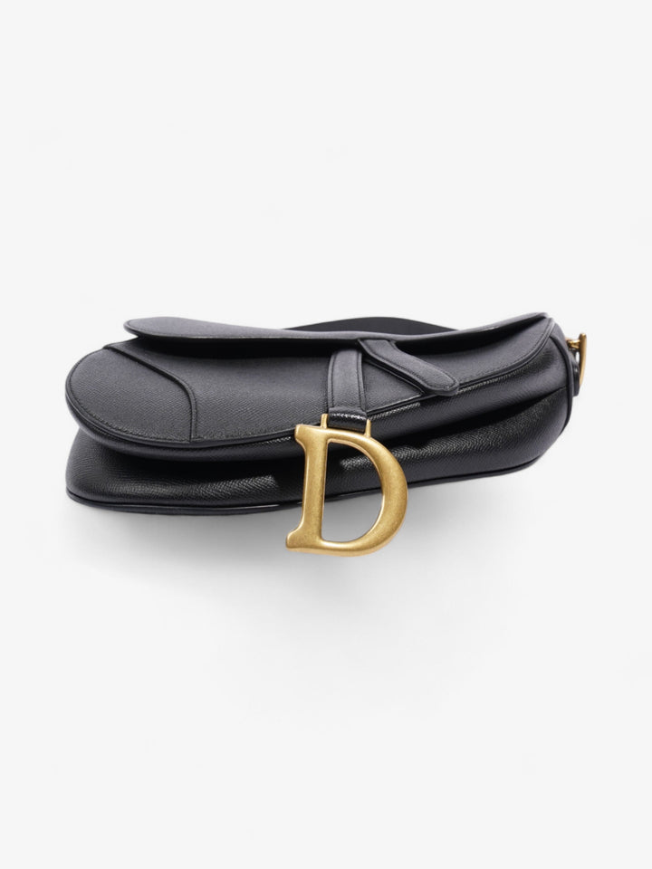 Christian Dior Saddle Bag Black Calfskin Leather