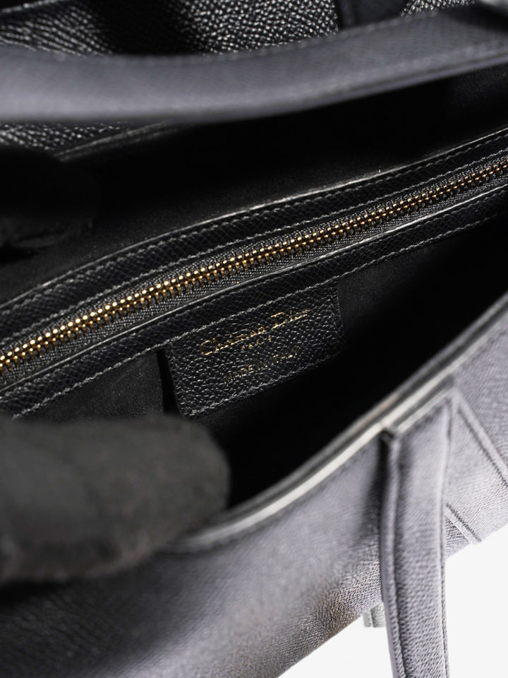 Christian Dior Saddle Bag Black Calfskin Leather