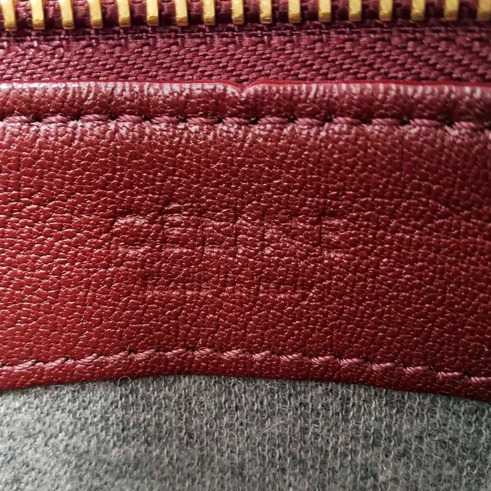 Celine Trio Leather Crossbody Bag Red