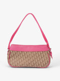 Christian Dior Street Chic Beige / Fuschia Canvas Mini