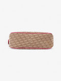 Christian Dior Street Chic Beige / Fuschia Canvas Mini