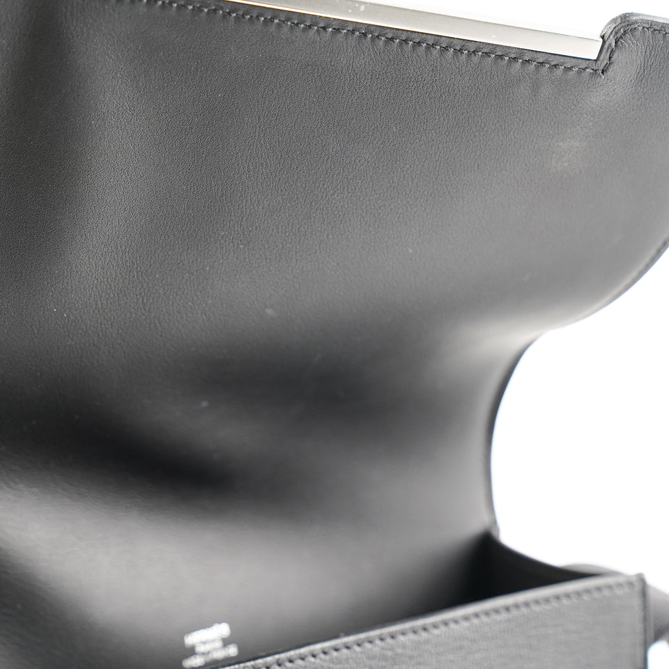 Hermes Geta Chevre Mysore Noir - B Stamp