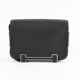 Hermes Geta Chevre Mysore Noir - B Stamp
