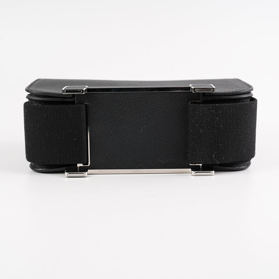 Hermes Geta Chevre Mysore Noir - B Stamp