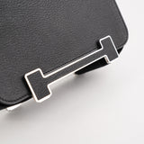 Hermes Geta Chevre Mysore Noir - B Stamp