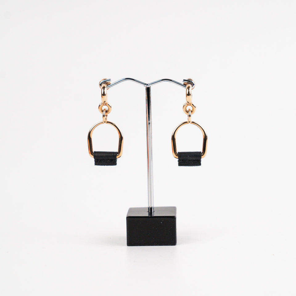 Hermes Boucles D'Oreilles PM Noir